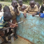 Water flows at the Lord Ranjuera Primary School in Kampi Ya Moto