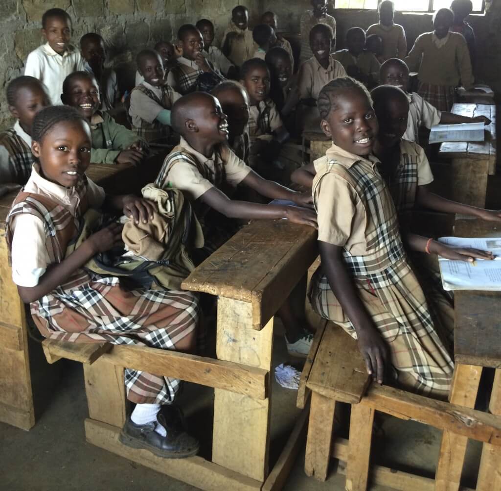 EC's Annual Appeal: girls at a primary school in Kenya