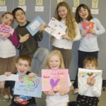 Students at Precious Moments School in Vermont with Messages of Mercy letters