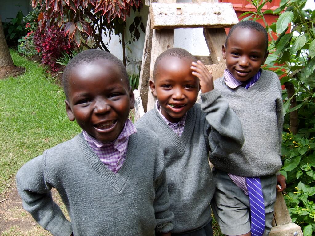 Schoolboys from Lanet Umoja Primary School