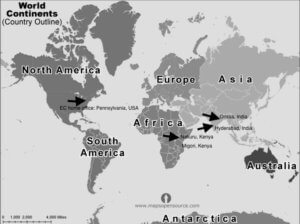 Where we are: World map of EC locations