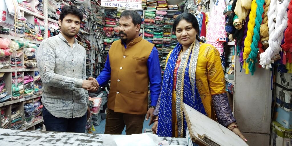 great beginnings for this shop owner in India