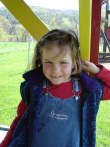 the art of giving - Erica as a preschooler