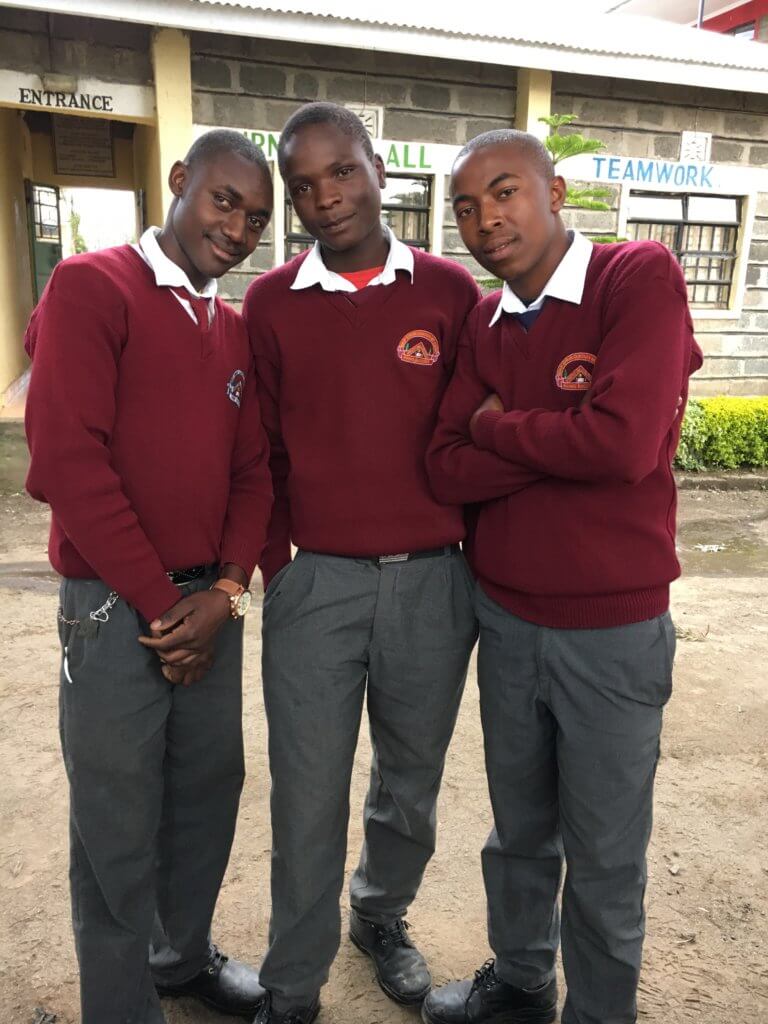Three BEDSS Mentorship boy students